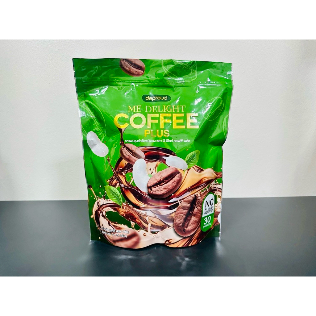 Deproud me delight ดีไลท์ คอฟฟ พลัส กาแฟพราว ขนาด 450 กรัม | Shopee ...