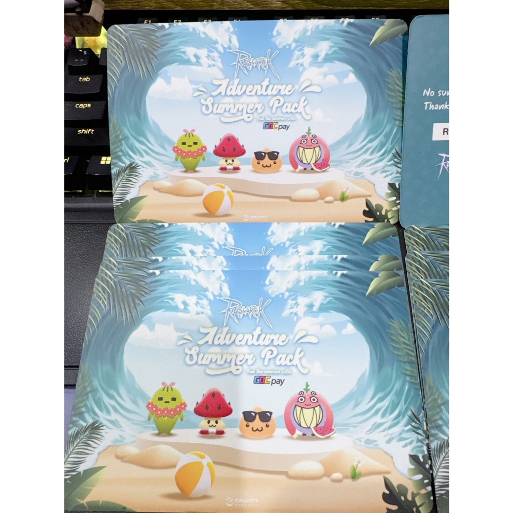 บัตรสะสม Ragnarok Adventure Summer Pack; Feed The Summer with GOC pay ...