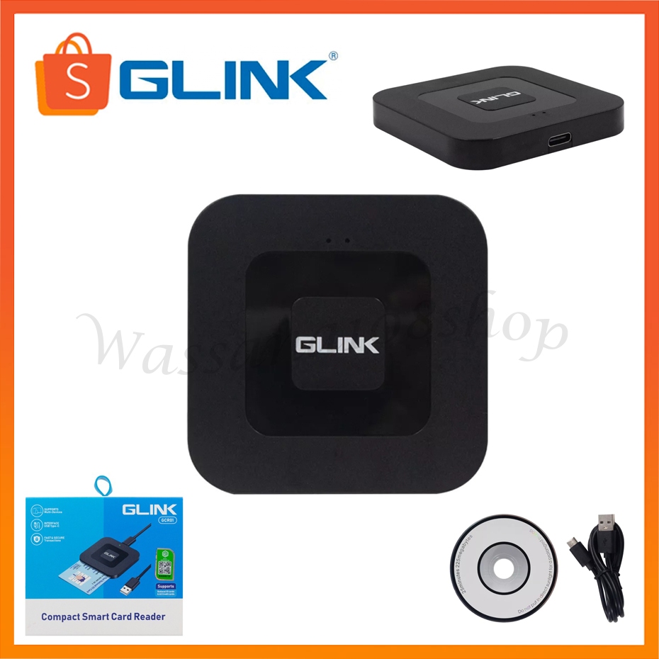 Glink GCR01 Compact Smart Card Reader เครื่องอ่านบัตรประชาชน | Shopee ...