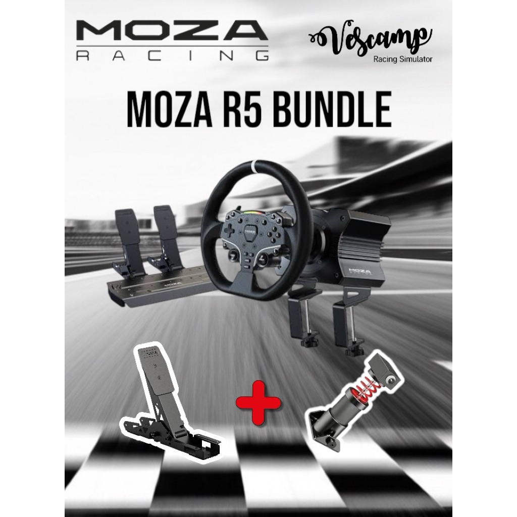 MOZA R5 Bundle ชุดพวงมาลัย รุ่น MZ-RS20 R5 รองรับ PC | Shopee Thailand