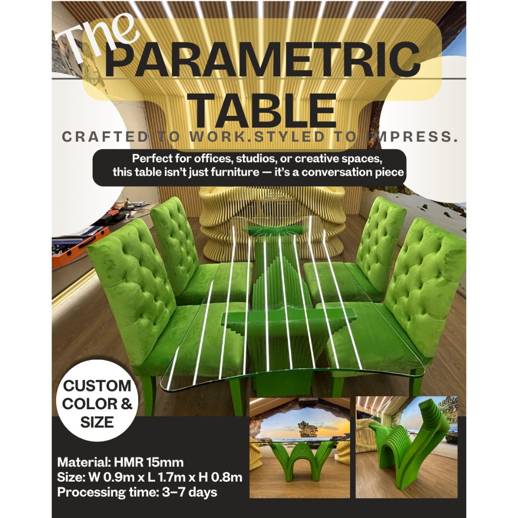 Parametric Table โต๊ะกลางโครงสร้างอัจฉริยะ โต๊ะทำงานไม้ HMR | Shopee ...