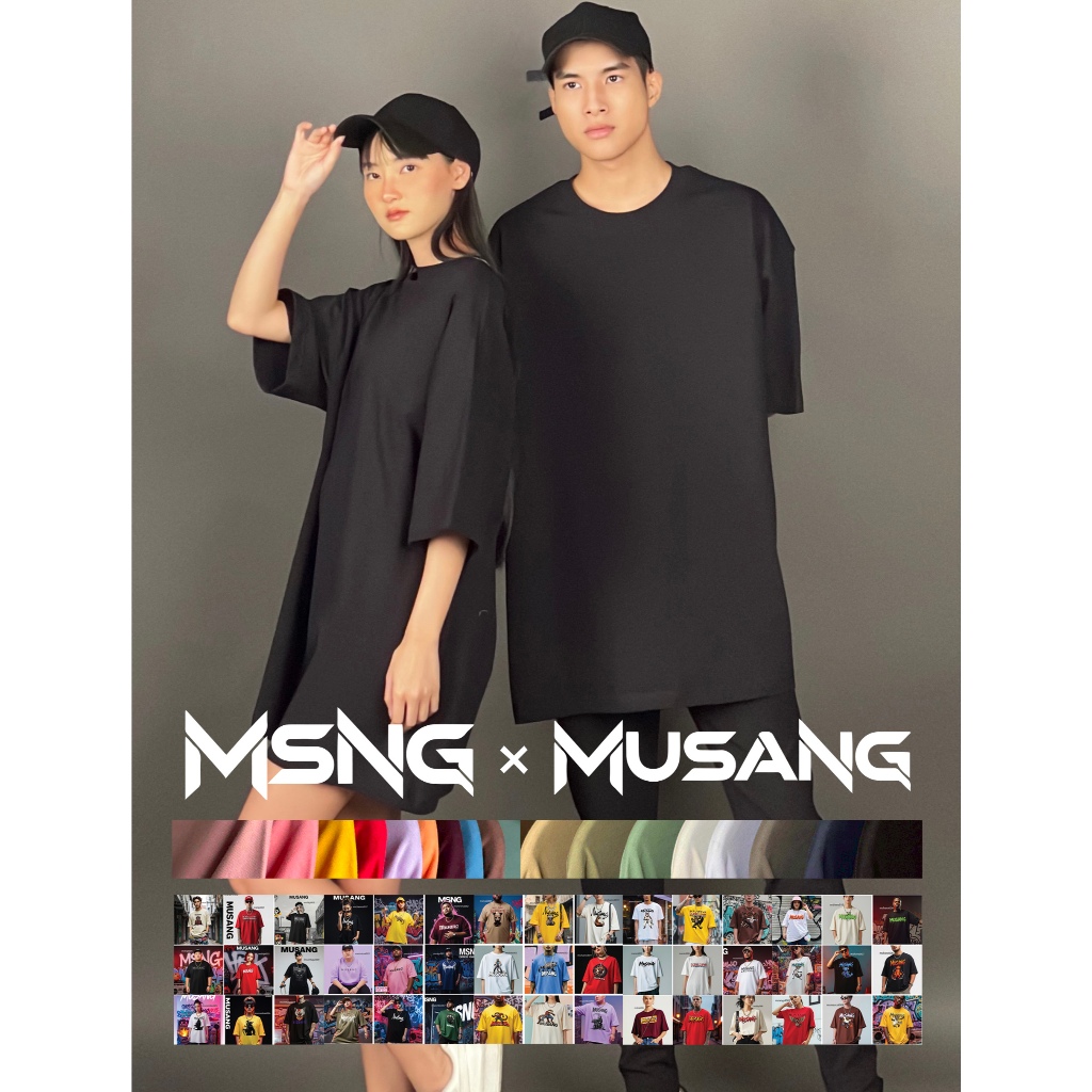 MSNG พรีเมี่ยม Oversized (3XL-5XL) เสื้อยืด 17 สี High Quality (ผู้ผลิต ...