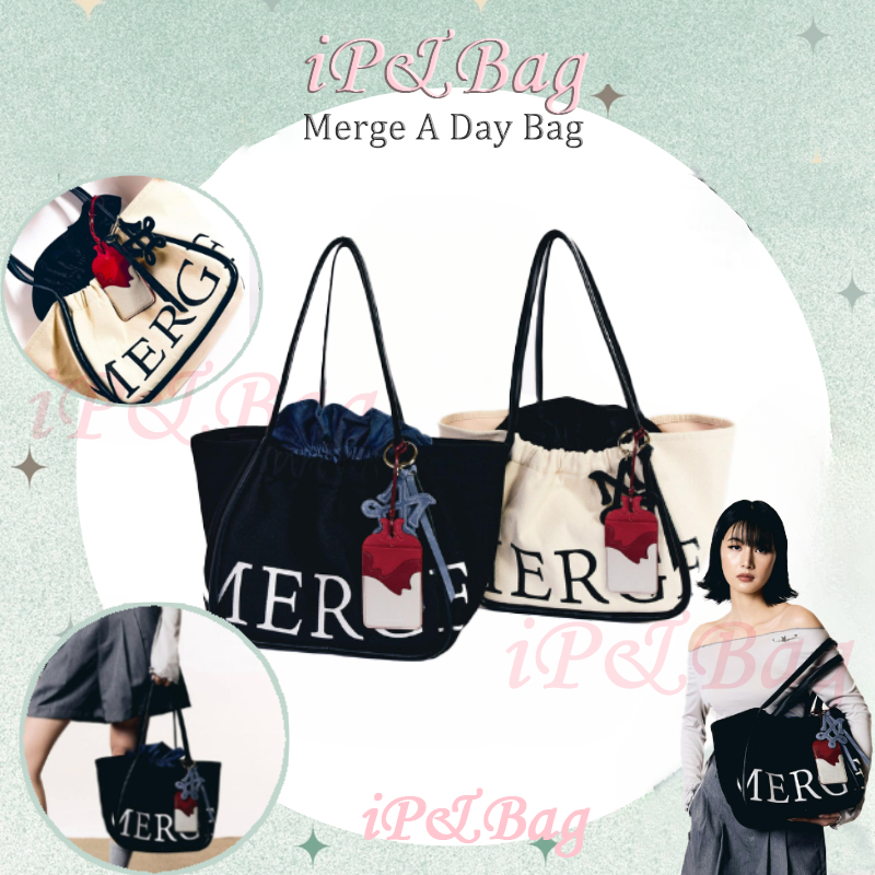 （offical）แท้💯🆕!!👜MERGE A DAY BAG L/mini🤎7 Color🖤 Merge กระเป๋า | Shopee ...