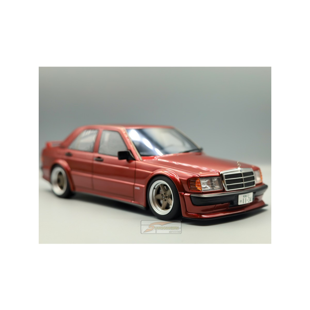 Figurine Otto Mercedes 190E 2.5-16 Almandine Red - 1/18 Résine - Neuf