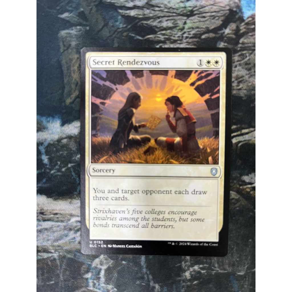 การ์ด MTG Secret Rendezvous White Magic the Gathering EDH รุ่น BLC สภาพ ...