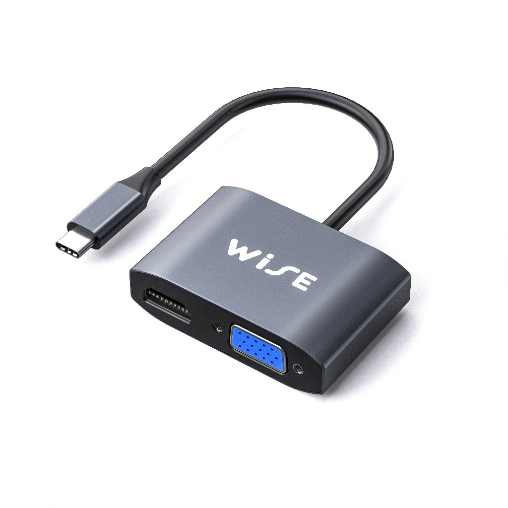 WISE USB C to HDMI+VGA ตัวแปลง USB C to HDMI+VGA Converter (WID-000004 ...