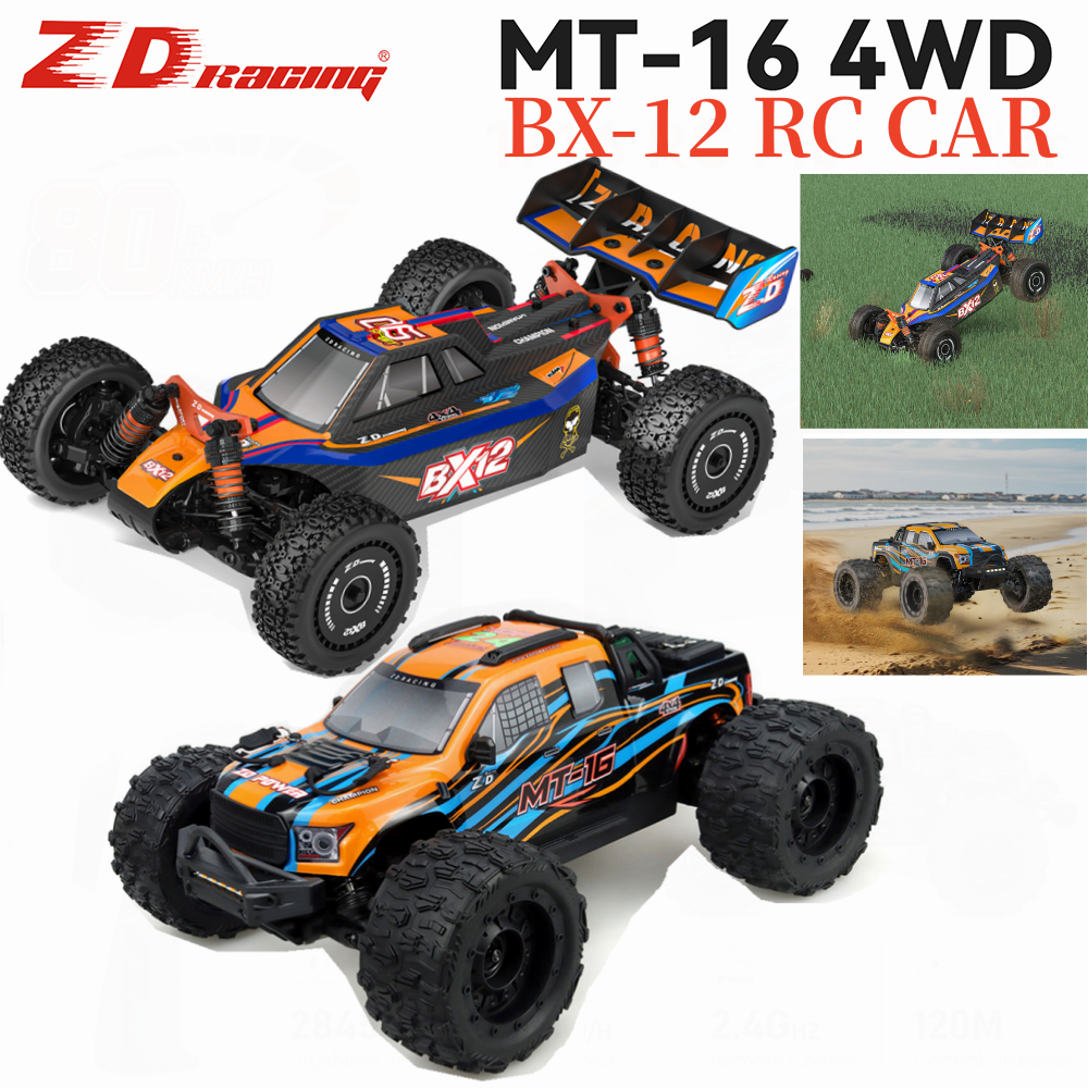 ZD Racing MT-16 BX-12 RC Monster Trucks Mobil RC รถแข่ง 1:16 2.4กิกะเฮ ...