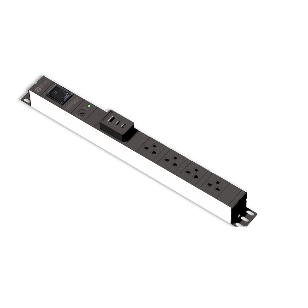 (ฟรี smart Plug) POWERCONNEX 4 OUTLET 2USB 16A 3M. # PCX-PHTTS-TS04C2A1 ...