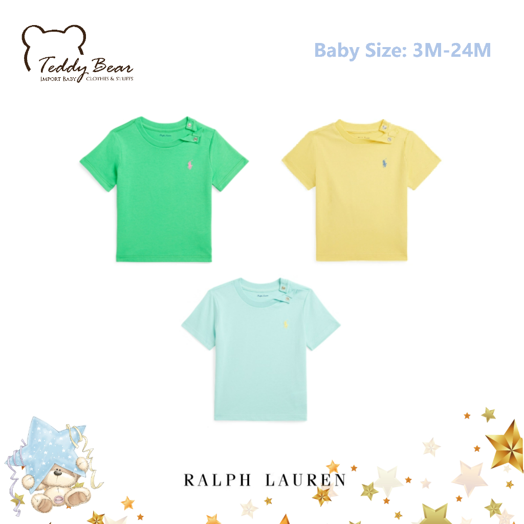 Ralph Lauren Cotton Jersey Crew Neck Tee Baby 18months Empire Yellow main image 1