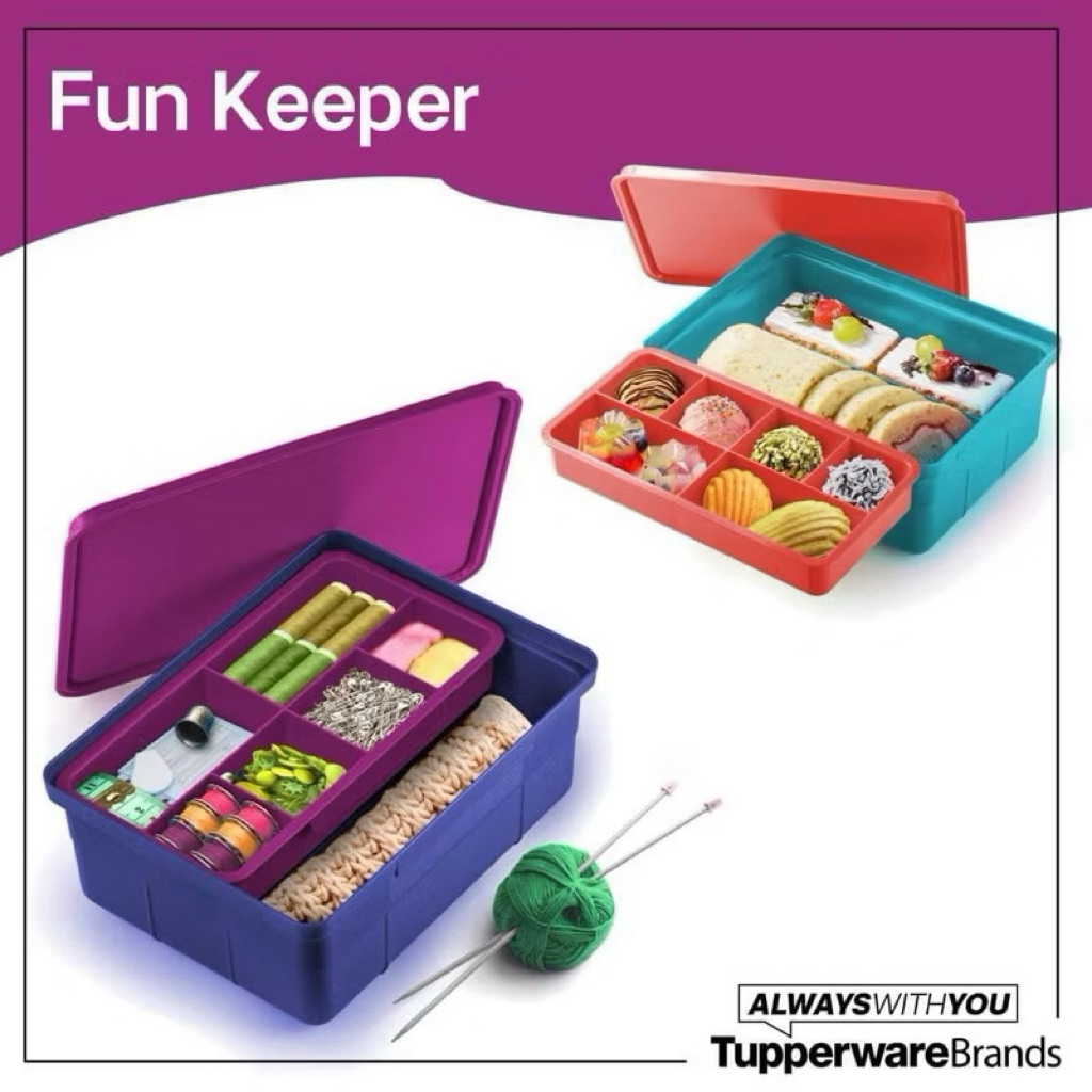 Tupperware รุ่น กล่องอเนกประสงค์ Fun Keeper (1 ชิ้น) | Shopee Thailand