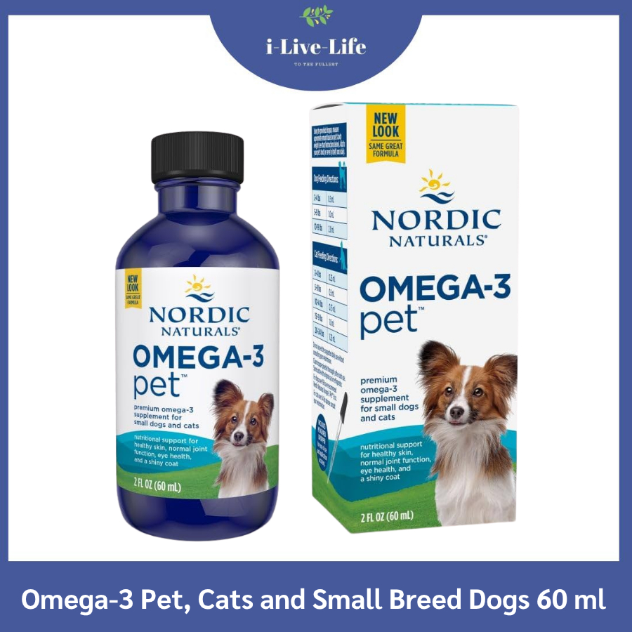 Nordic Naturals Omega-3 Pet for Cats and Small Breed Dogs 60ml