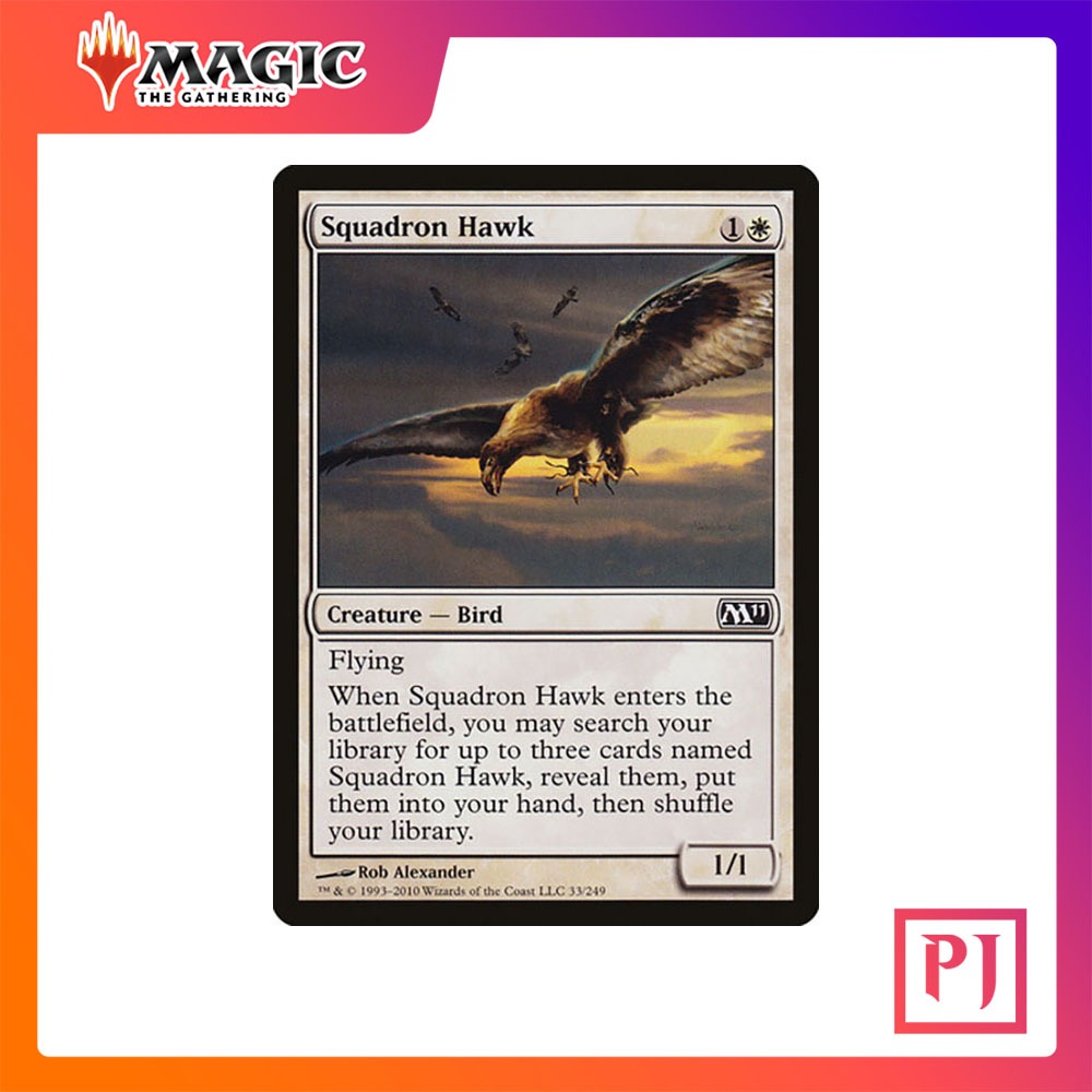 [MTG] Squadron Hawk [M11] [WHITE] [COMMON] [NORMAL] [ENG] (การ์ดเมจิค ...