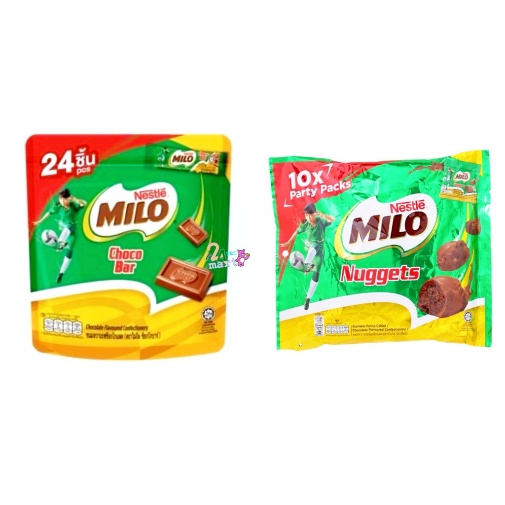 MILO Choco bar 6g (ขนาดใหม่) ไมโล ช็อคโกบาร์ ช็อคโกแลตแท่ง 6กรัม x 24 ...