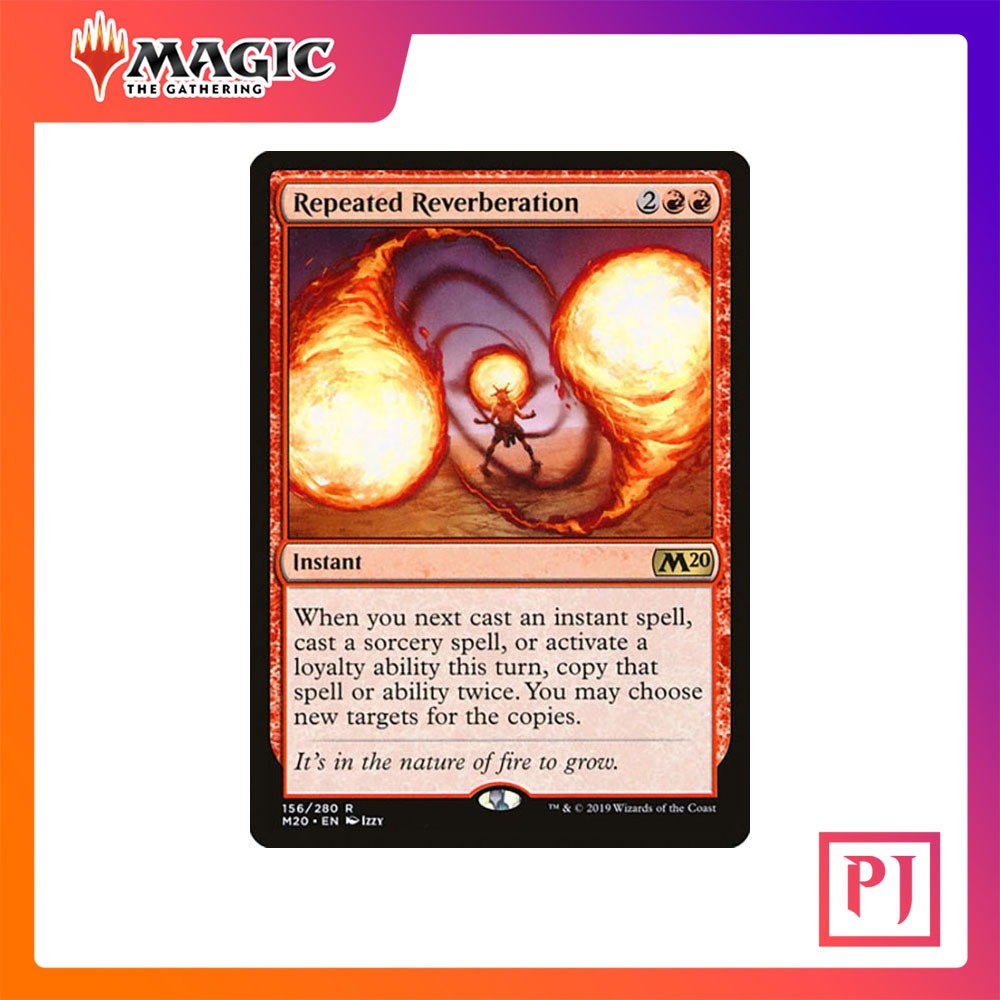 [MTG] Repeated Reverberation [M20] [RED] [RARE] [NORMAL] [ENG] (การ์ดเม ...
