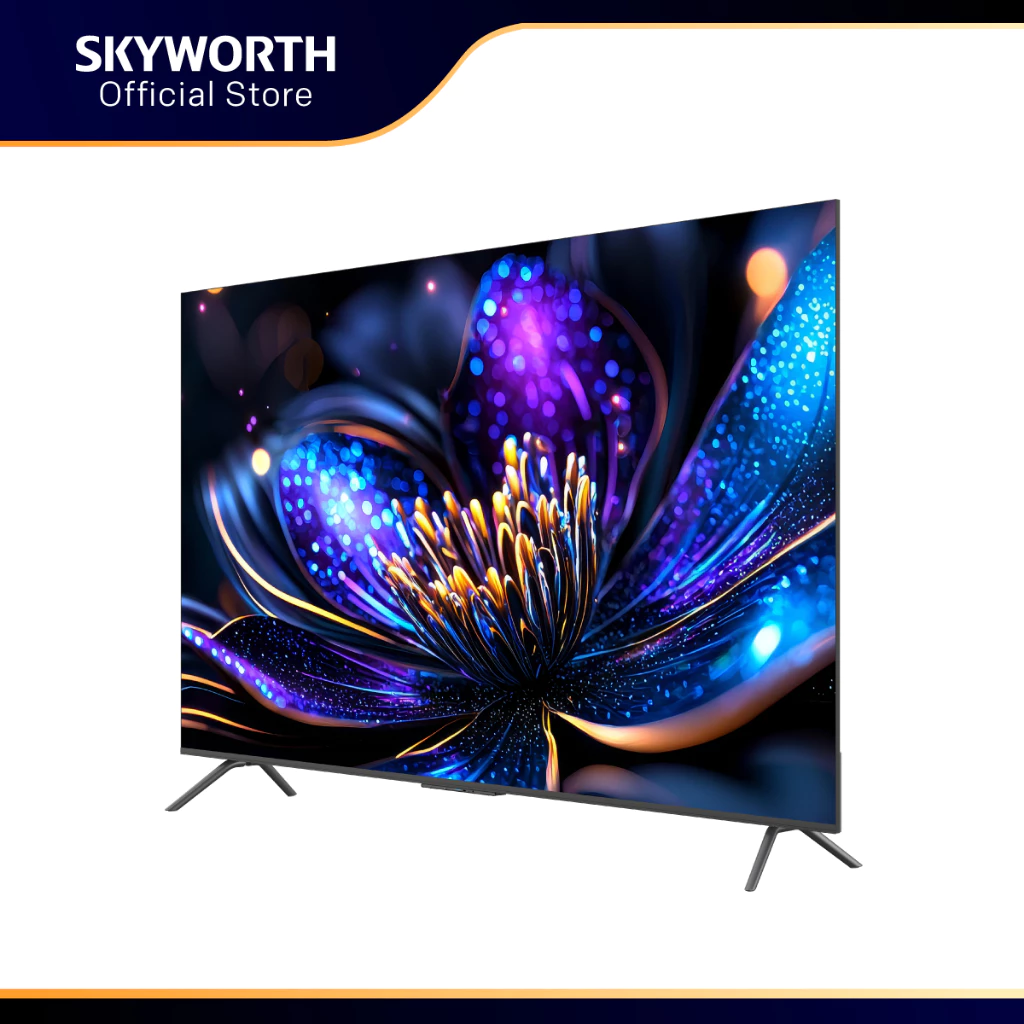 SKYWORTH Google TV 4K UHD ทีวี 50 นิ้ว รุ่น 50Y66 Wi-Fi Netflix & YouTube Google HSR120Hz*
