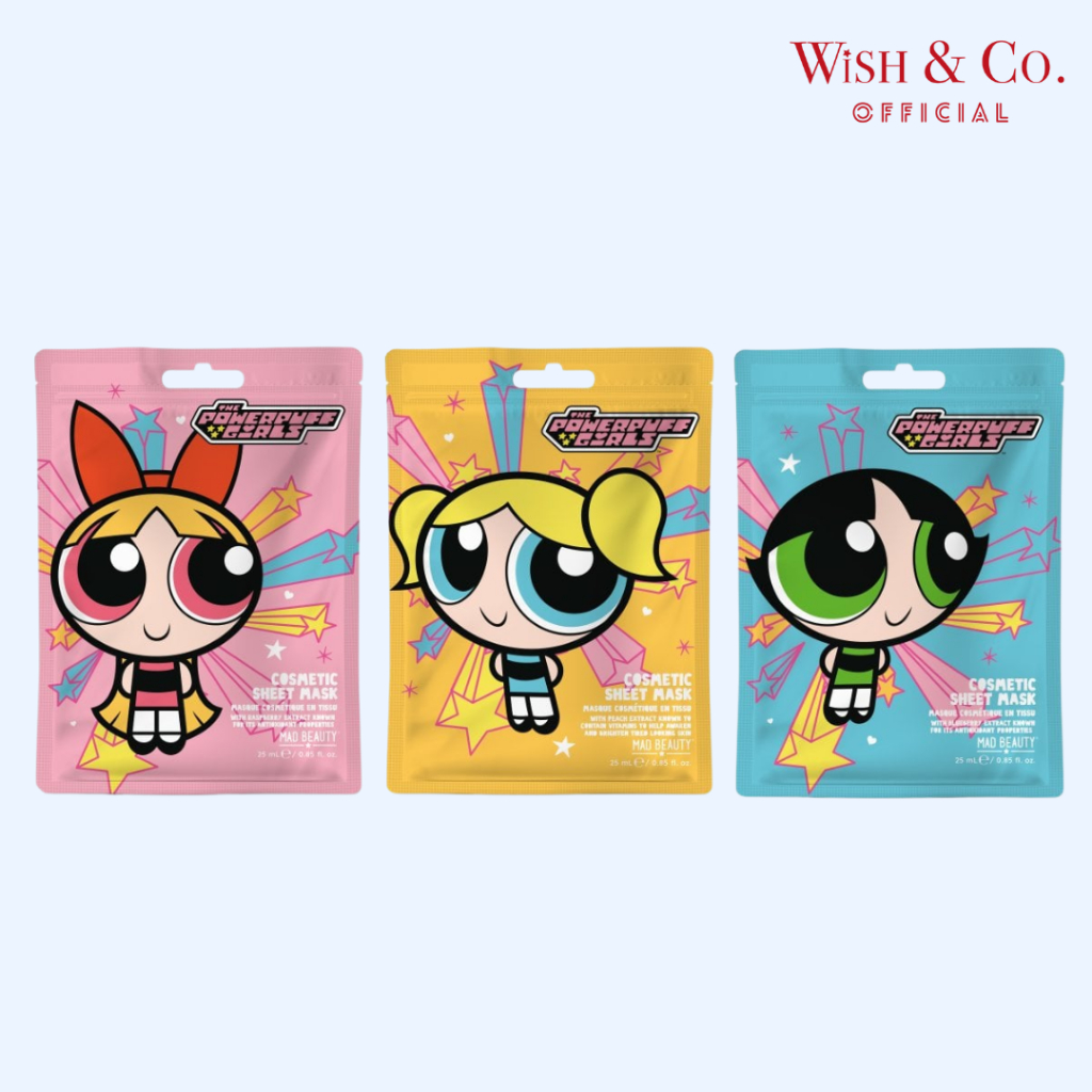Warner Brothers Powerpuff Girls Super Cute - Sheet Mask แผ่นมาสก์หน้า ...