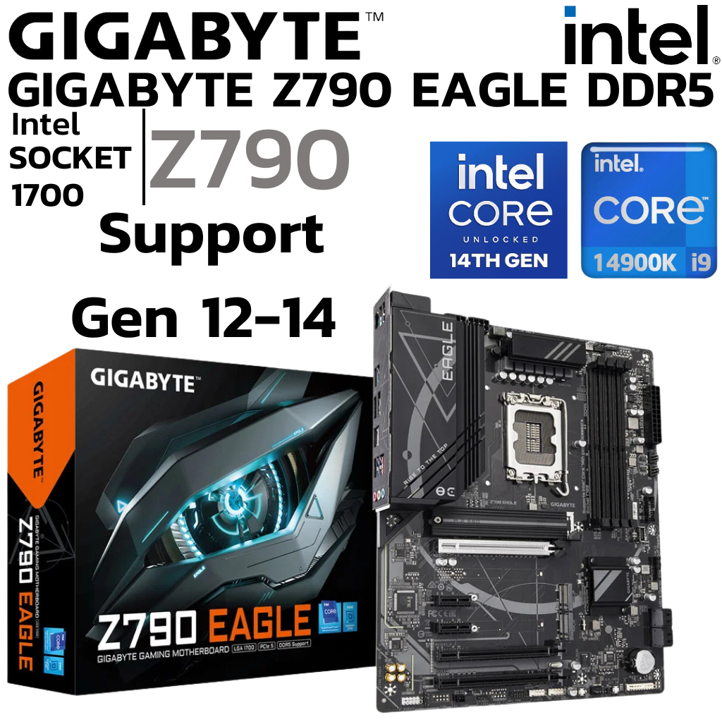 MAINBOARD (เมนบอร์ด) GIGABYTE Z790 EAGLE (REV. 1.0) (SOCKET LGA 1700 ...