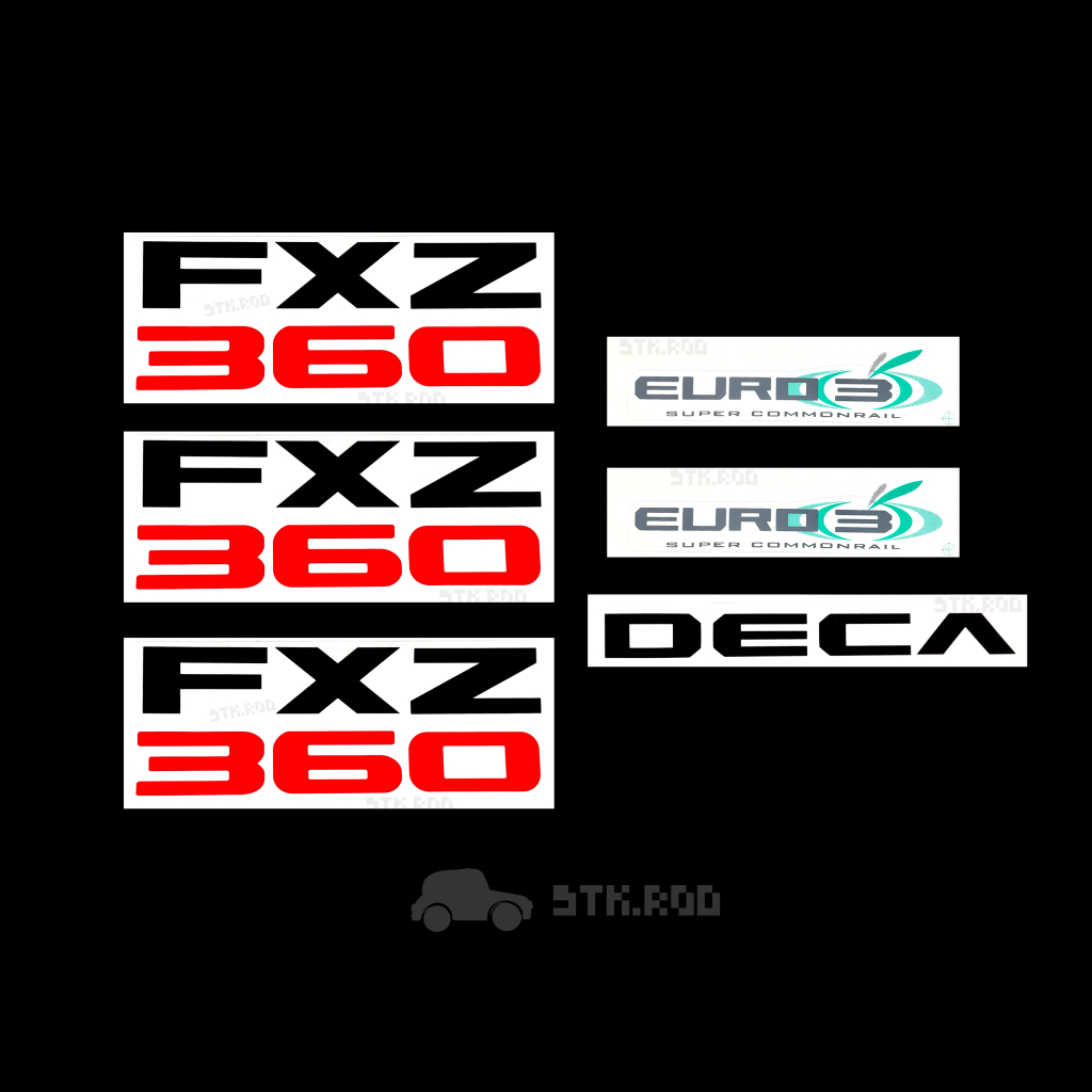 สติ๊กเกอร์ FXZ360 EURO3 DECA ติดรถครบชุด อีซูซุ ISUZU เดก้า 360 STICKER ...