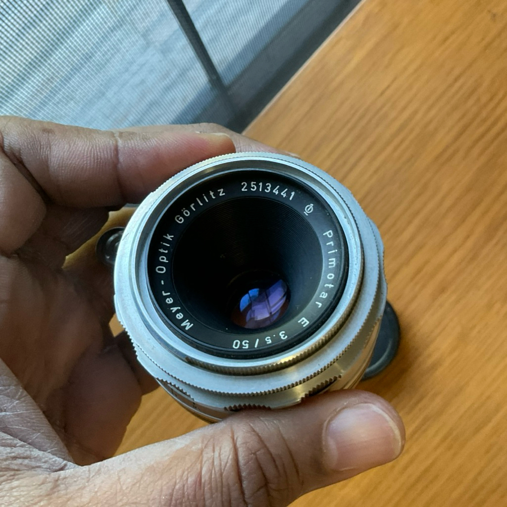 เลนส์มือหมุนMeyer Optik Gorlitz Primotar E 50mm f3.5 red V