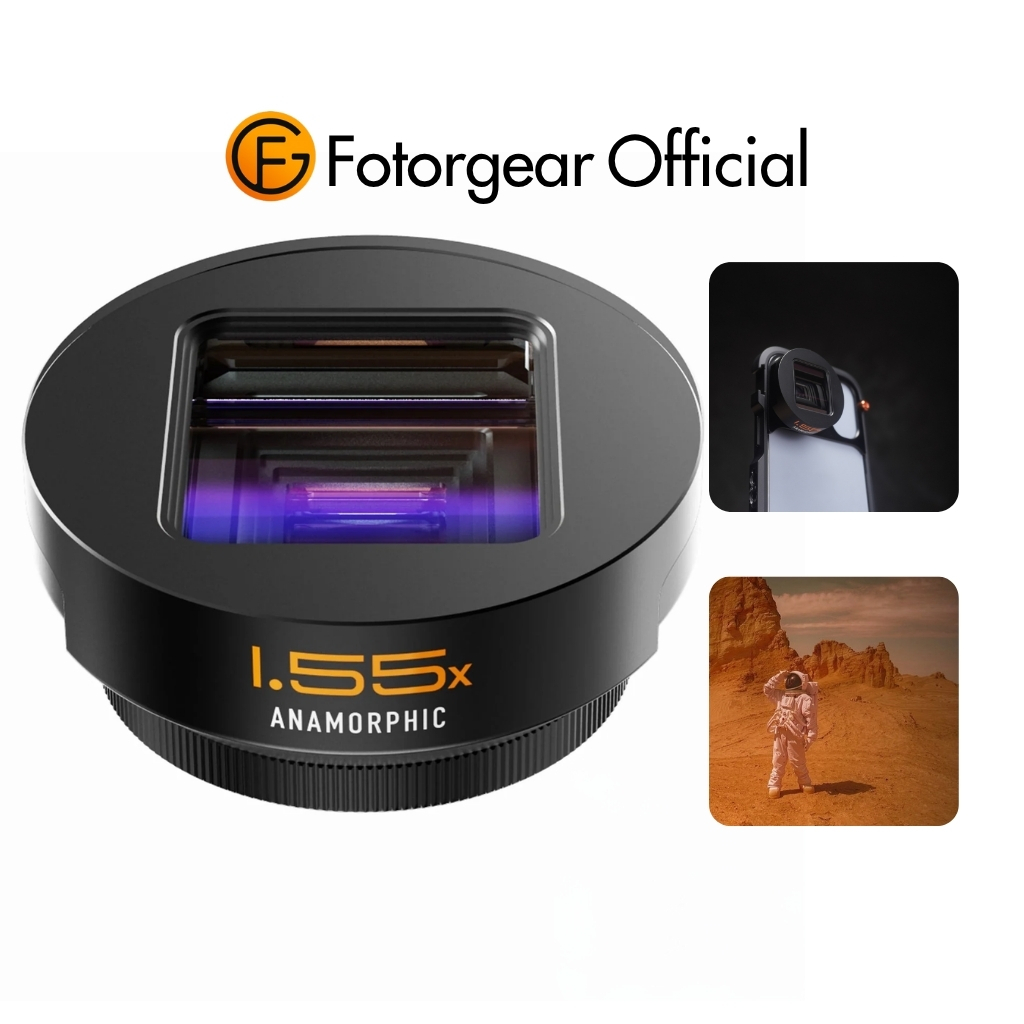 Fotorgear 1.55x Anamorphic Lens Pro II Series เลนส์มือถือ เลนส์อนามอร ...