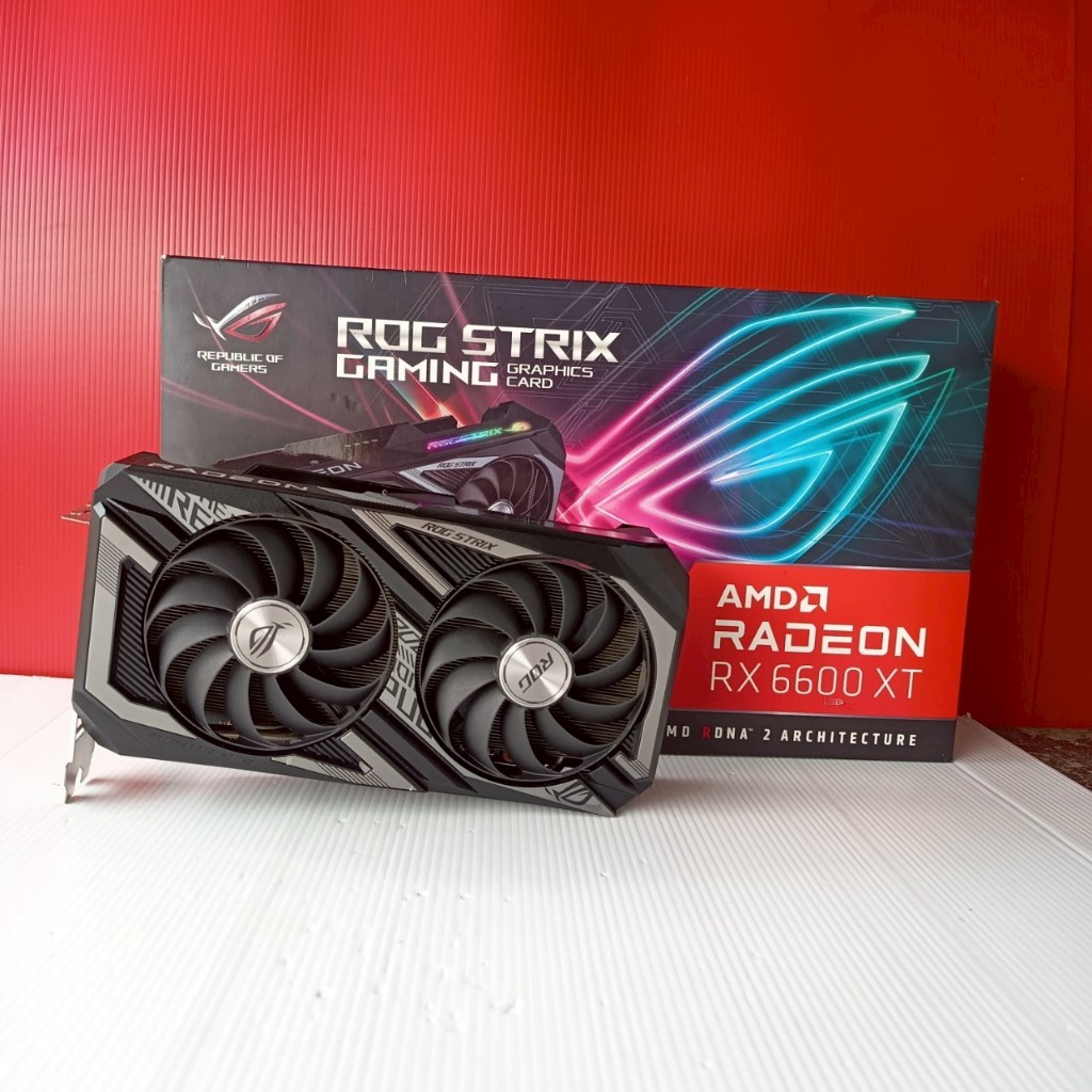 ROG STRIX RX6600XT GDDR6 8GB 128bit ประกันศูนย์ 05/01/2026 | Shopee ...