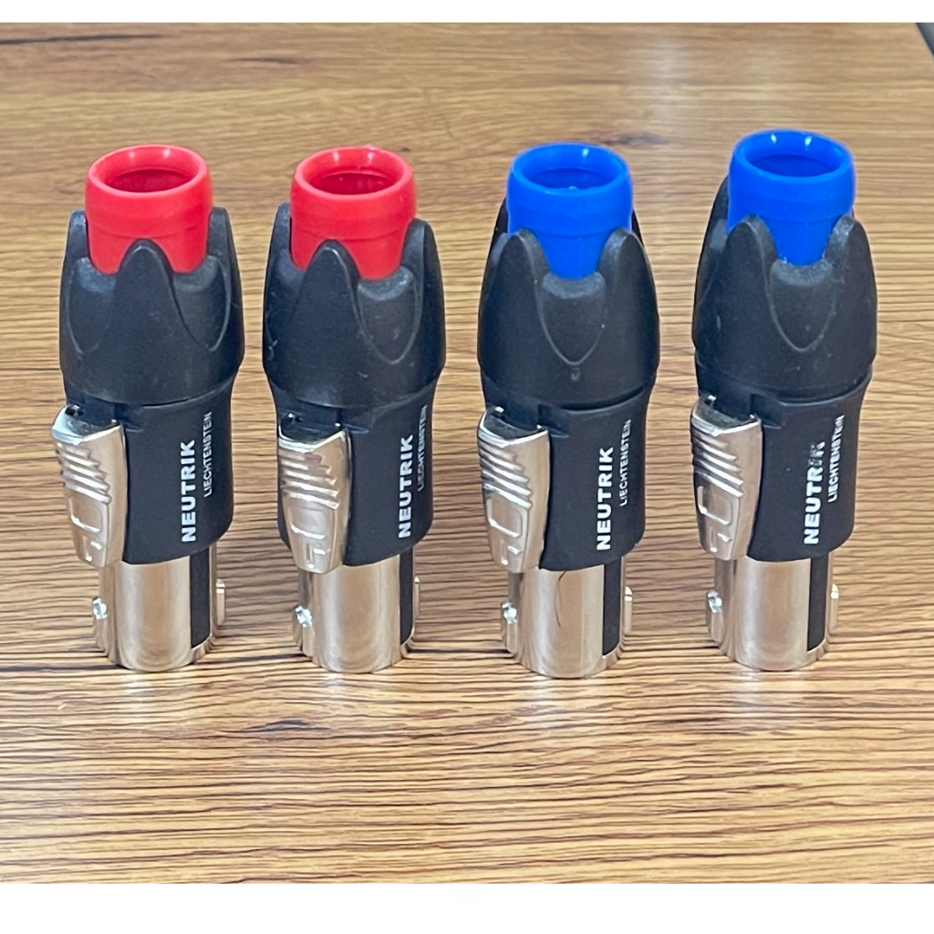 สเปคคอนลำโพงตัวผู้ แถบสี SPEAKON NL4FC NEUTRIK 4 PIN. หัวเหล็ก สวยงาม ...