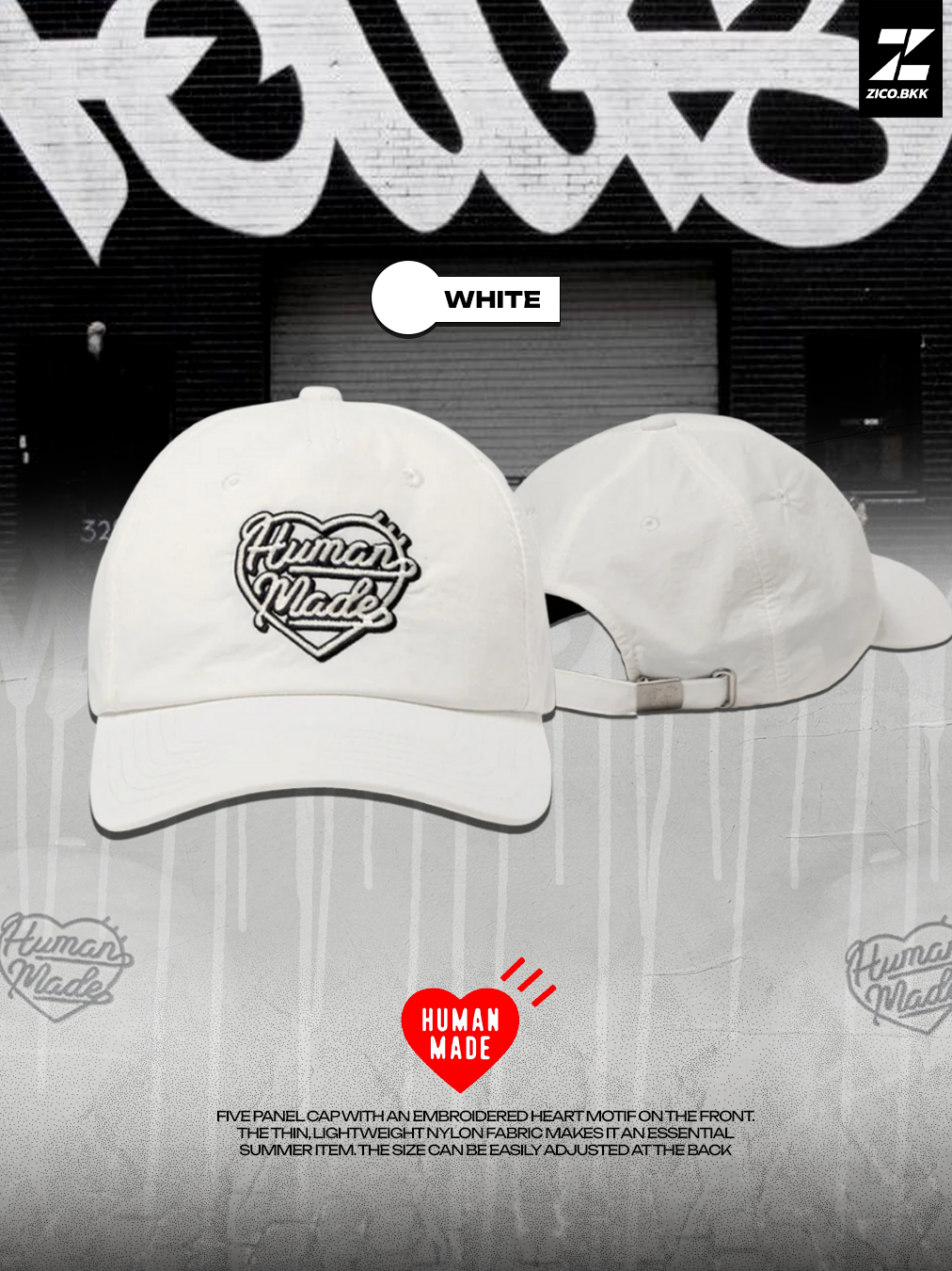 HumanMa 5 Panel Nylon Cap | Shopee Thailand