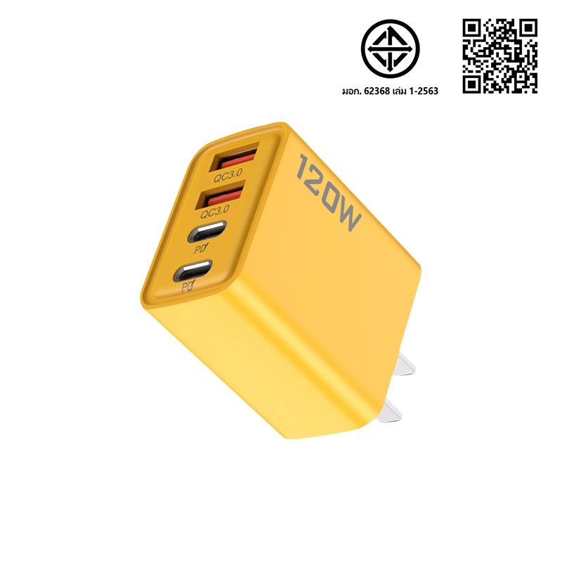 OWIRE 120W PD快充头 适用于iPhone 15 14 13 12 Micro USB TYPE-C 三合一充电线