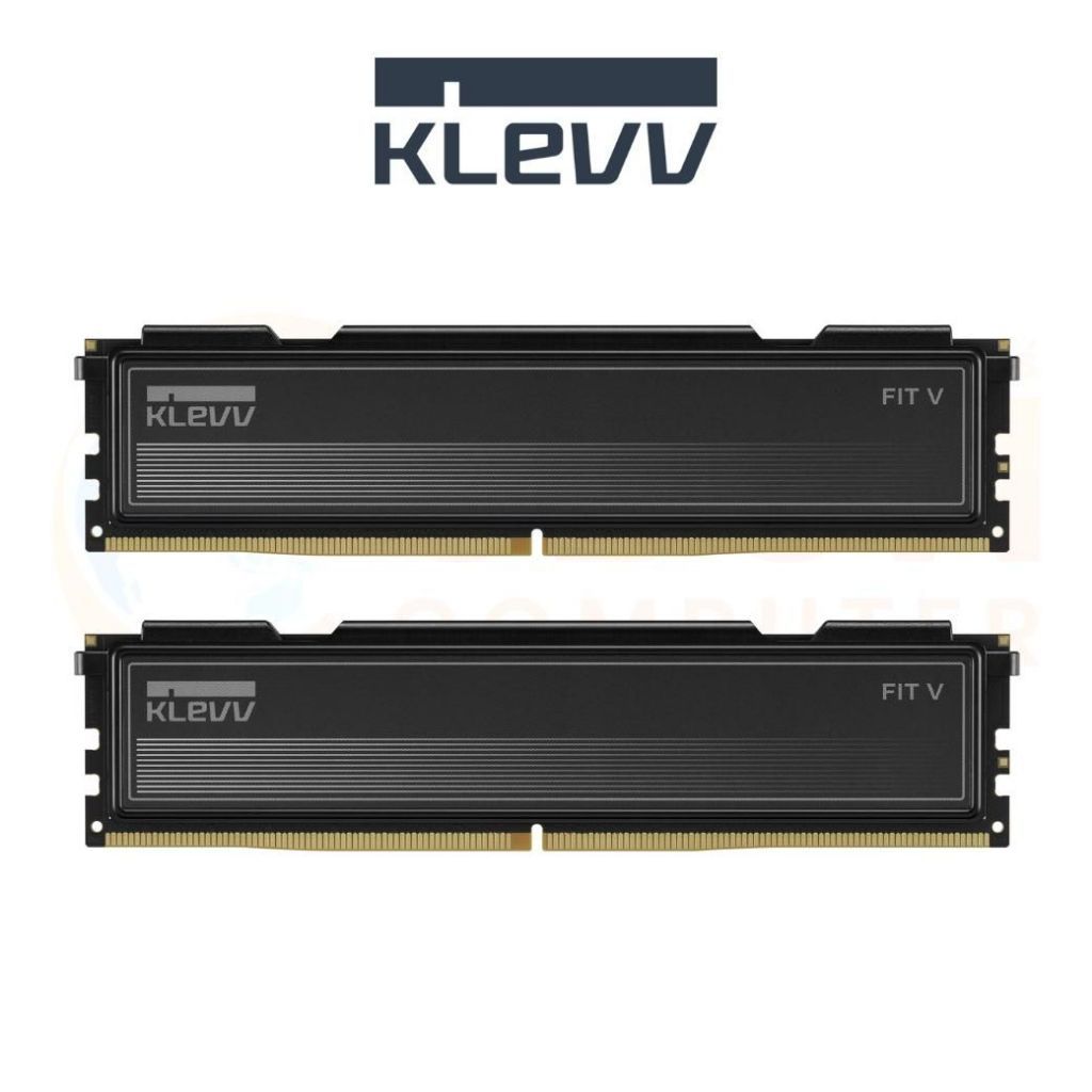 32GB (16GBx2) DDR5 5600MHz RAM (แรมพีซี) KLEVV FIT V (SILVER
