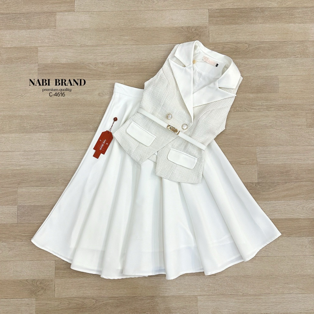 Code :: C-4616 ชุดสูทไปงาน ชุดสูทกระโปรง งานป้าย Nabi | Shopee Thailand