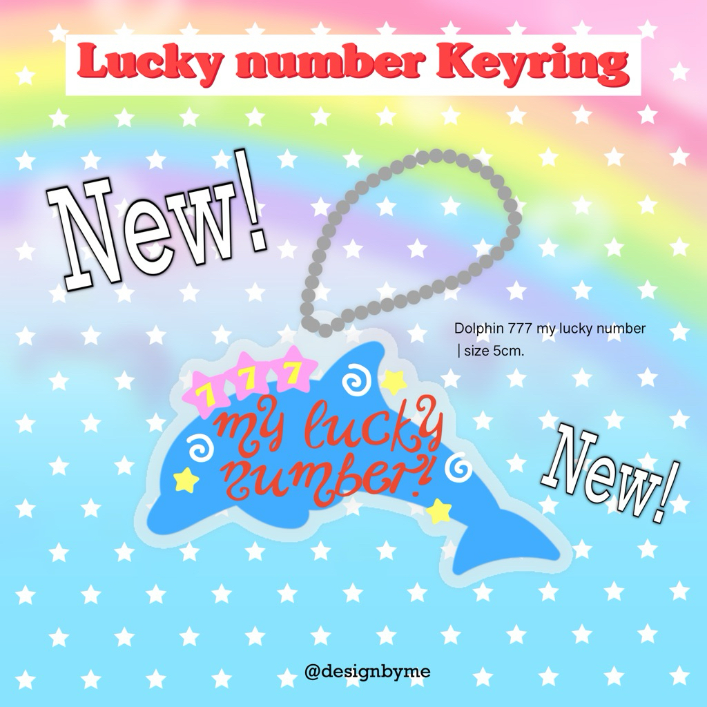 🐬Keyring 777 my lucky number!🐬 Shopee Thailand