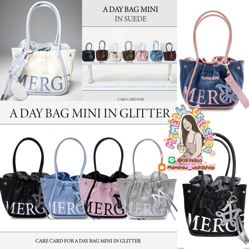 🚨ของแท้แน่นอนกดเองทุกเดอร์💯 🧵 🌬️Merge A Day Bag Mini ️ In suede ,Merge ...