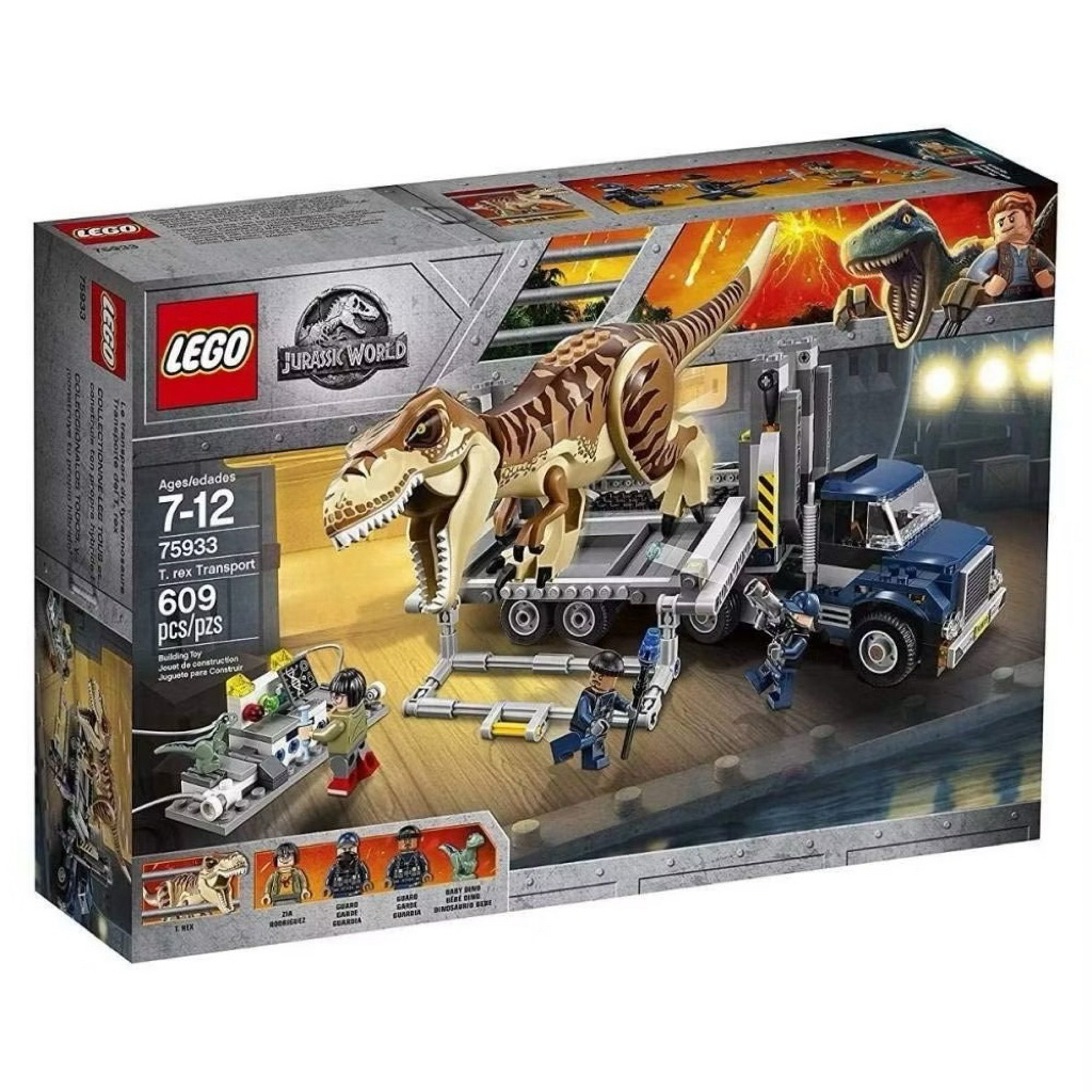 Lego Jurassic World T-Rex Transport 75933 เลโกแท้ พร้อมส่ง | Shopee ...