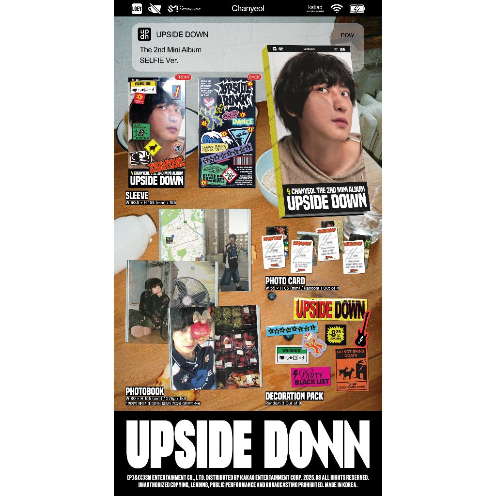 PRE-ORDER] CHANYEOL - The 2nd Mini Album 'Upside Down' (Selfie Ver