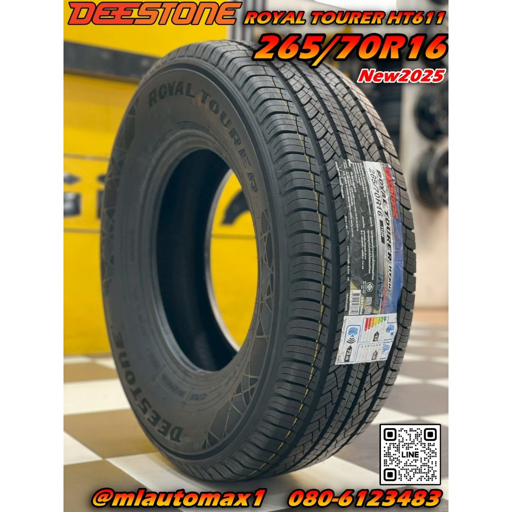 Deestone HT611 ขนาด 265/70R16 ปี 2025 เป็นยางสาย Highway Terrain (H/T ...