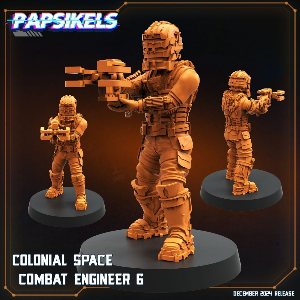 Combat Engineer [6] - Dead Sector - Humanoid Human / 32mm scale 3D ...