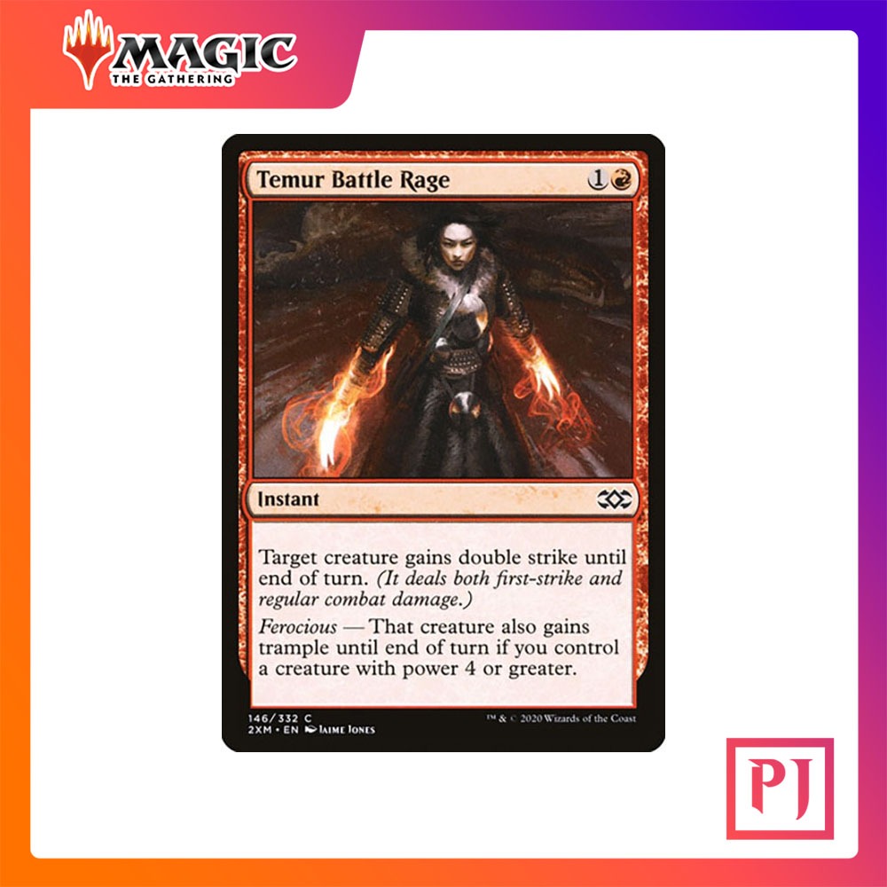[MTG] Temur Battle Rage [2XM] [RED] [COMMON] [NORMAL] [ENG] (การ์ดเมจิค ...