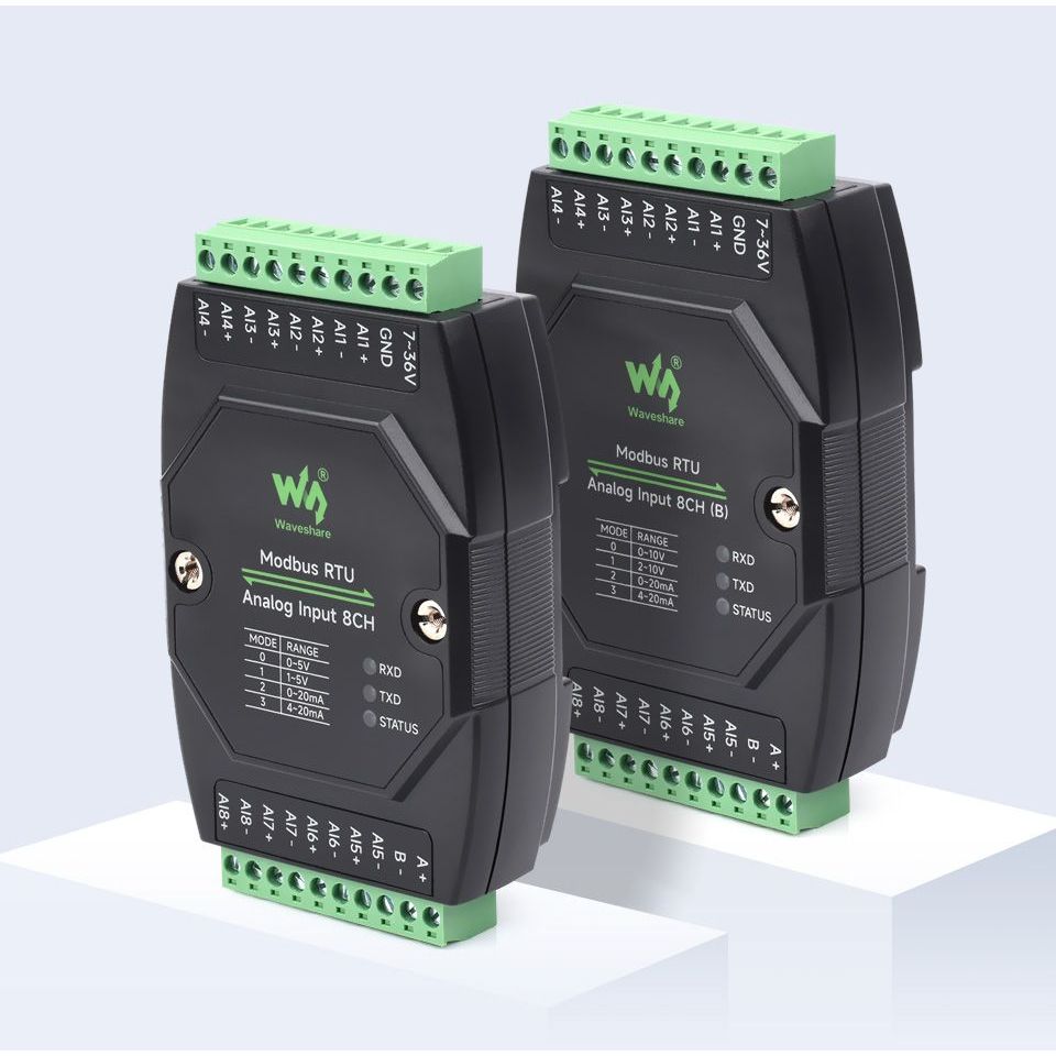 Industrial 8-Ch Analog Input Extender Module - Modbus RTU | Shopee Thailand