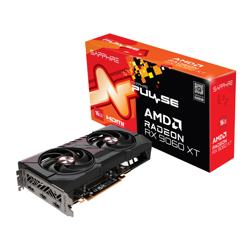 Sapphire Pulse Radeon RX 9060 XT 16GB OC Graphics Card การ์ดจอ | Shopee ...