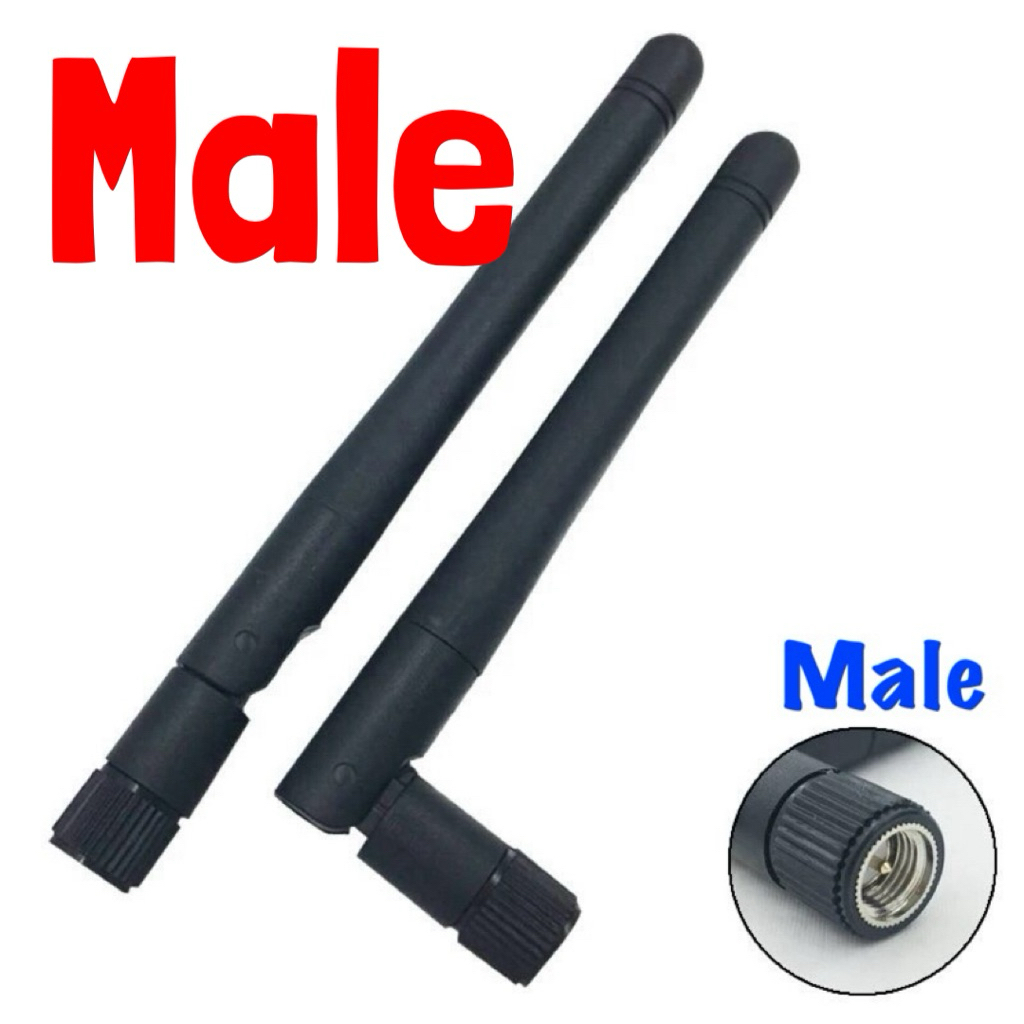 2.4G&5G dualband wifi Antenna 5dBi/16cm/SMA or RP-SMA/Black e.g. WiFi 5/6 Router