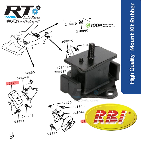 Опора двигателя Mitsubishi L200 07-16 / Pajero 06-11