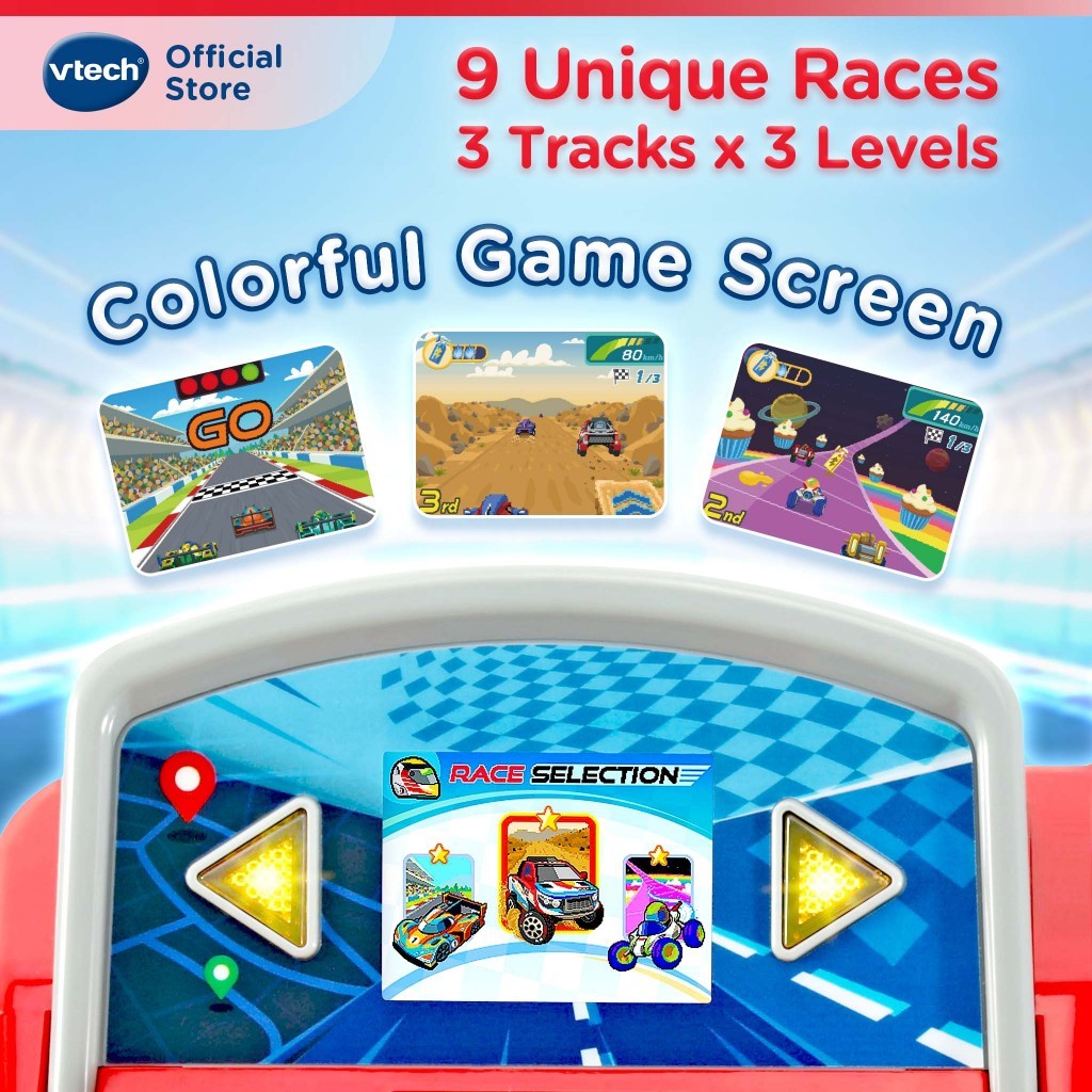 VTech ไดร์เวอร์แข่งขันและค้นพบ ซิมูเลเตอร์ รถยนต์ ยานพาหนะ เกม ...