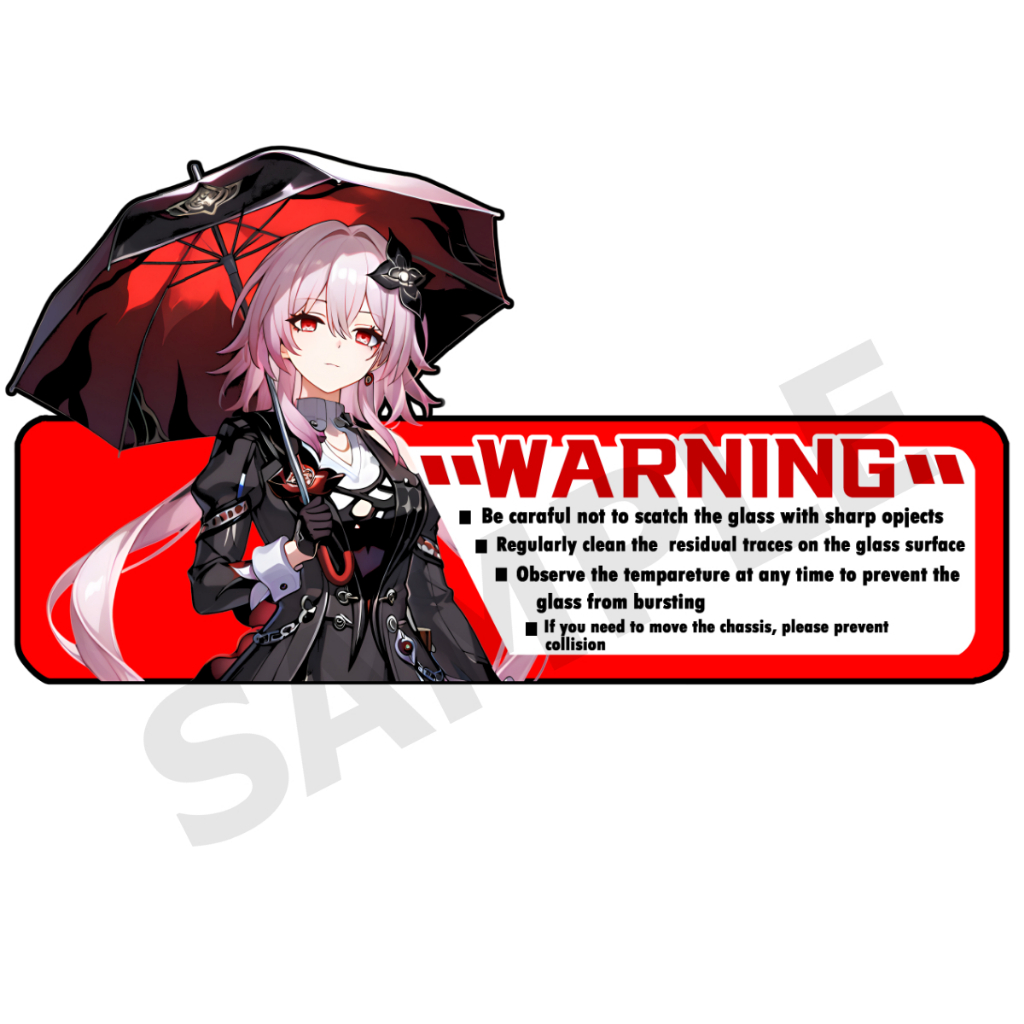 Evernight สติ๊กเกอร์ 2 แผ่น honkai star rail Casr Stickers Evernight ...