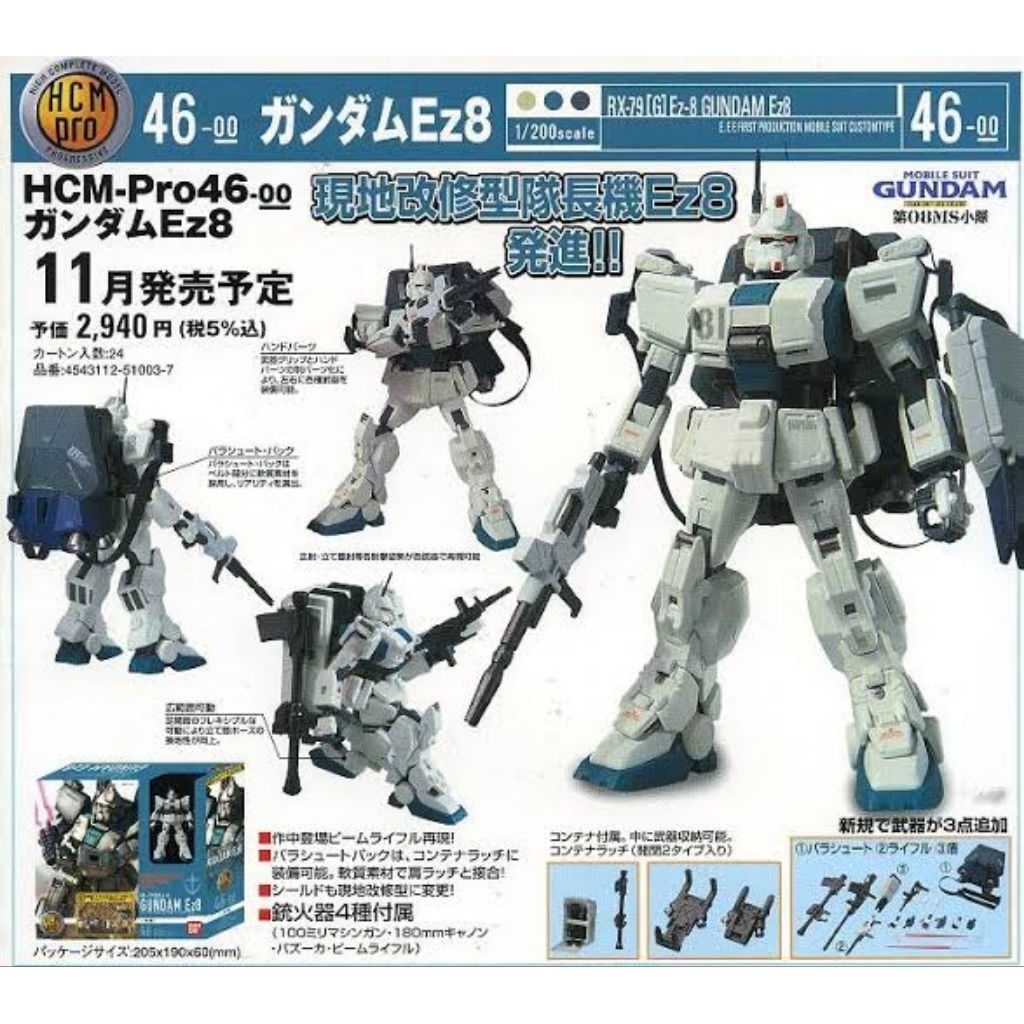 Bandai HCM Pro 1/200 Gundam Ez8 (used) | Shopee Thailand