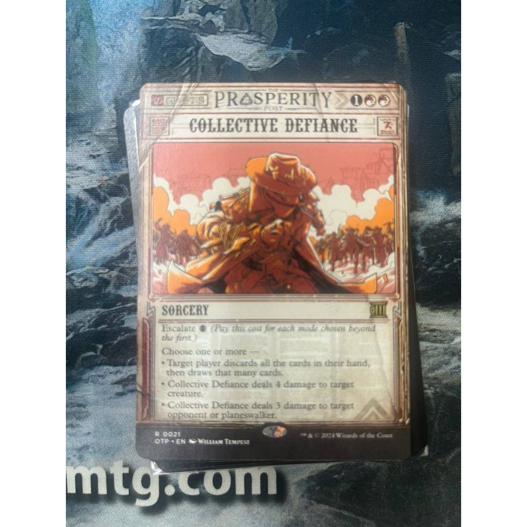 การ์ด MTG Collective Defiance Red Magic the Gathering EDH รุ่น OTP สภาพ ...
