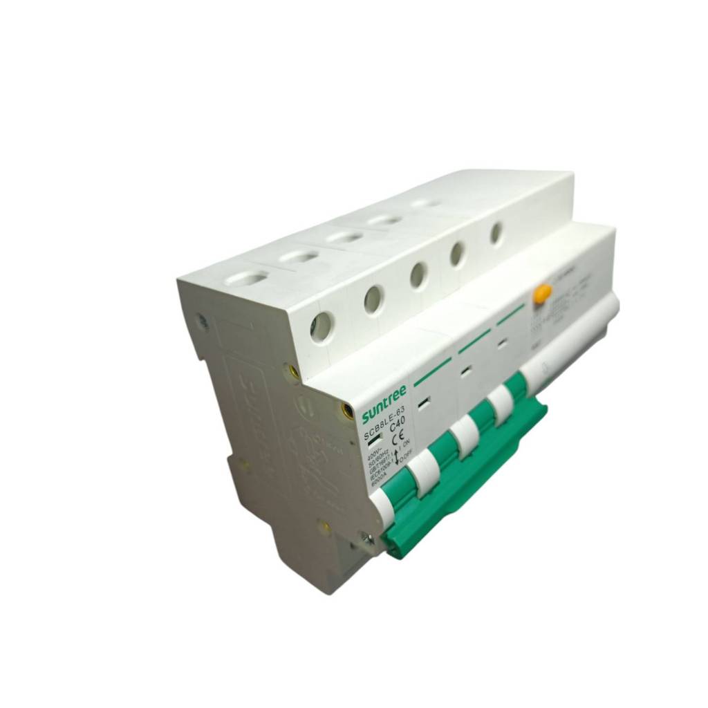 CIRCUIT BREAKER RCBO SCB8LE 63 4P / 40A-300Ma SUNTREE | Shopee Thailand