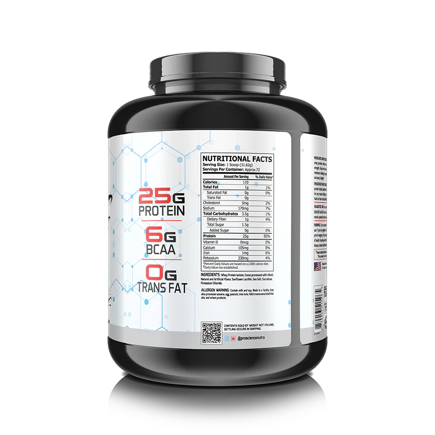 Pro Science Nutra Anabolic Whey Protein Isolate - 5 Lb (72 Servings)100 ...