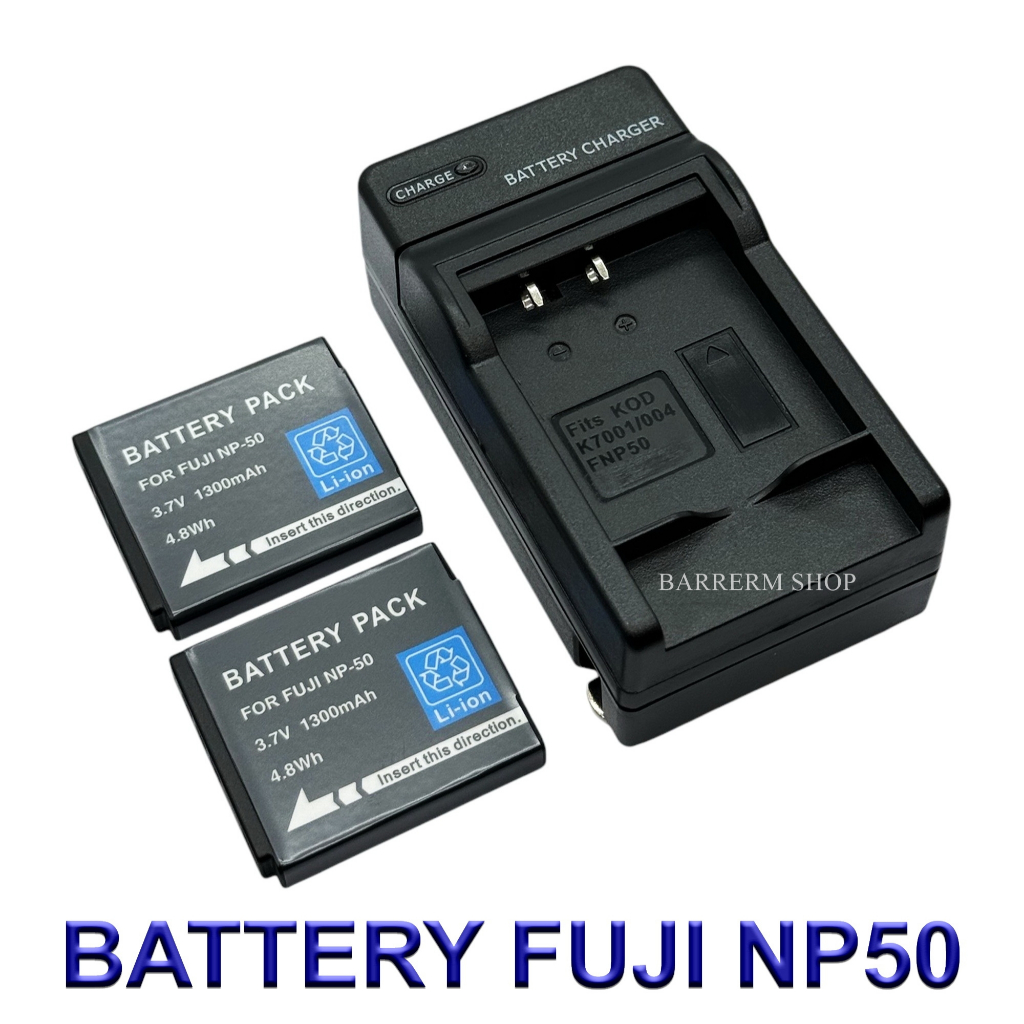 FNP-50 / NP-50 / FNP50 / NP50 Battery and Charger For Fujifilm X10,X20 ...