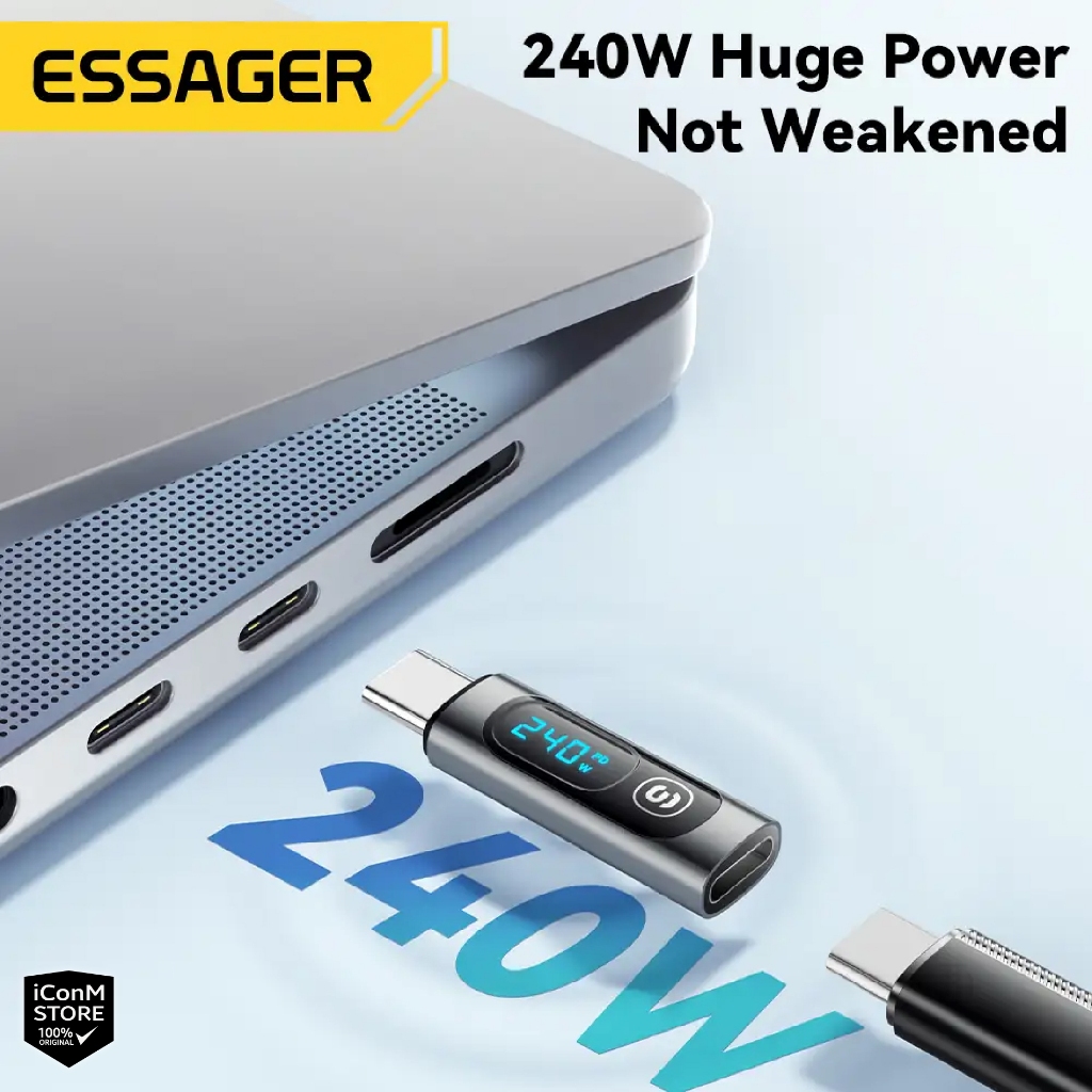 [ส่งทันที] ESSAGER - Digital Display OTG Adapter Type C อะแดปเตอร์วัด ...