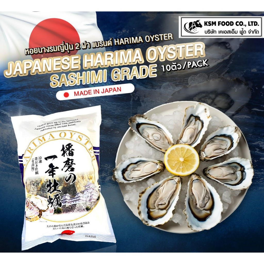 หอยนางรมฮาริมะ (Japanese Harima Oyster) 10 ตัว/แพค | Shopee Thailand